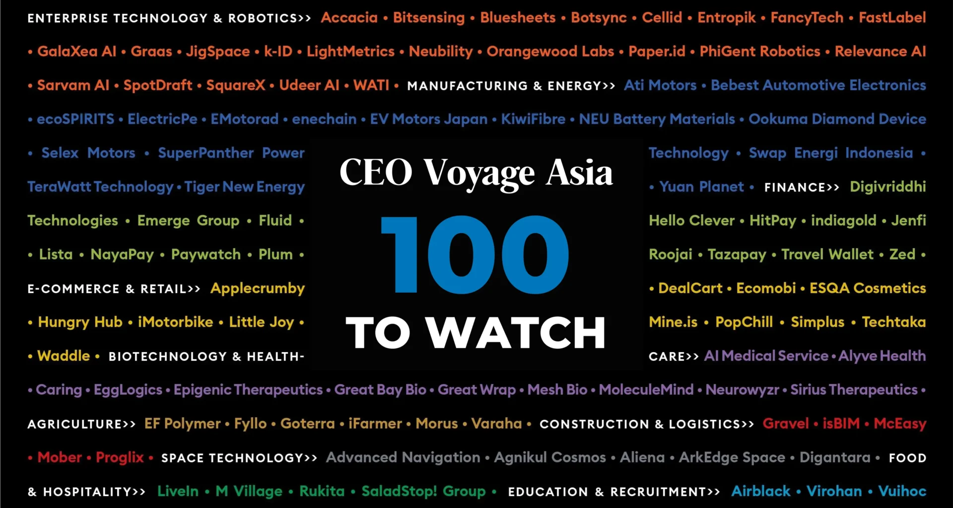 CEO voyage Asia 100